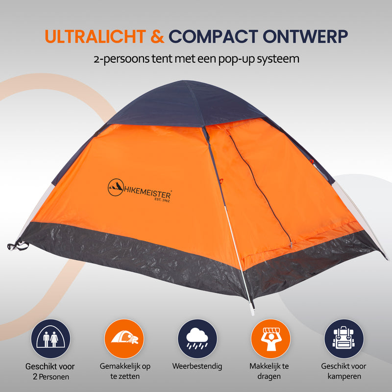 Load image into Gallery viewer, Hikemeister Dance Pop Up Tent - 2 persoons - 200 x 120 x 100 CM
