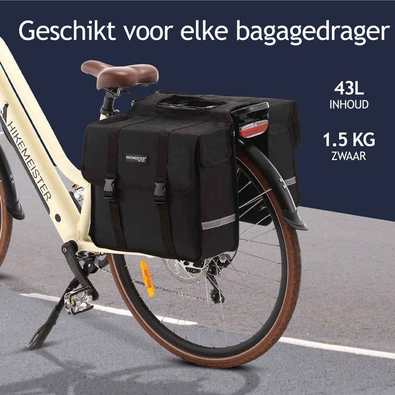 Load image into Gallery viewer, Hikemeister ® Roma - 43L Dubbele fietstas
