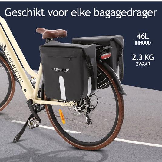 Hikemeister ® Paris - 46L -Dubbele fietstas