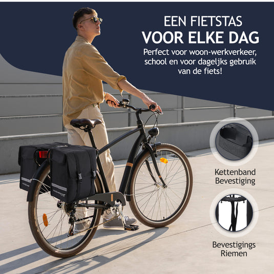 Hikemeister ® London - 31L dubbele Fietstas