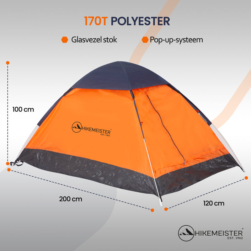 Load image into Gallery viewer, Hikemeister Dance Pop Up Tent - 2 persoons - 200 x 120 x 100 CM
