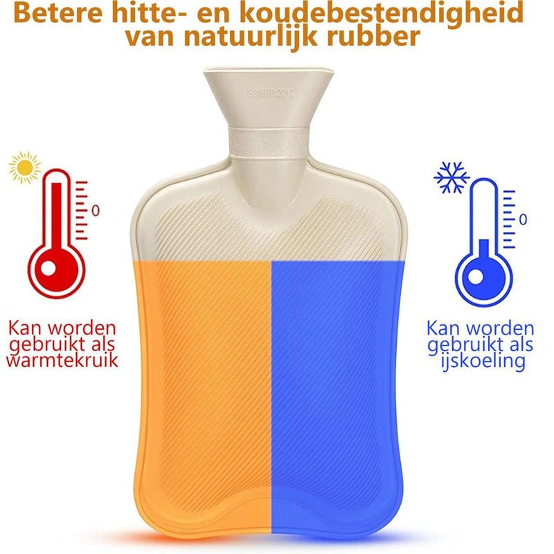 Load image into Gallery viewer, Meisterhome ® XXL 2.5 Liter Kruik - Warmwaterkruik - Kruik Met Hoes - Warm Waterkruik - Fluffy Hoes - Kruiken - Kruikenzak - Kruikzak - Pluche Kruik - Grijs - Rugpijn - Menstruatiekramp - Buikpijn - Pijn - Kramp - Tot 7 Uur Lang Warm 2.5 liter + CE
