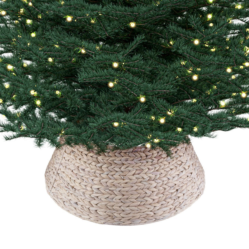 Load image into Gallery viewer, Meisterhome model 2 Kerstboomring kraag Kerstboomrok - H23 x Ø60 cm - waterhyacint - Naturel 3 elementen
