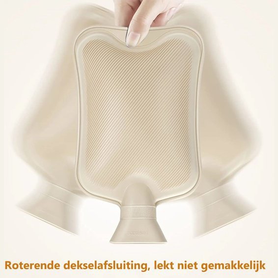 Load image into Gallery viewer, Meisterhome ® XXL 2.5 Liter Kruik - Warmwaterkruik - Kruik Met Hoes - Warm Waterkruik - Fluffy Hoes - Kruiken - Kruikenzak - Kruikzak - Pluche Kruik - Grijs - Rugpijn - Menstruatiekramp - Buikpijn - Pijn - Kramp - Tot 7 Uur Lang Warm 2.5 liter + CE
