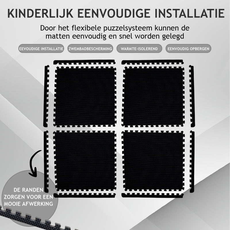 Load image into Gallery viewer, Zwembad / Fitness ondergrond - Zwembadvloer - Ondertegels - 40x40cm - Zwembadfolie - Zwembad tegels - Zwembad ondervloer - Tuin ondervloer - Tuintegels - Fitness mat - Fitness vloer rubber - Rubber vloermat - 40x40 cm
